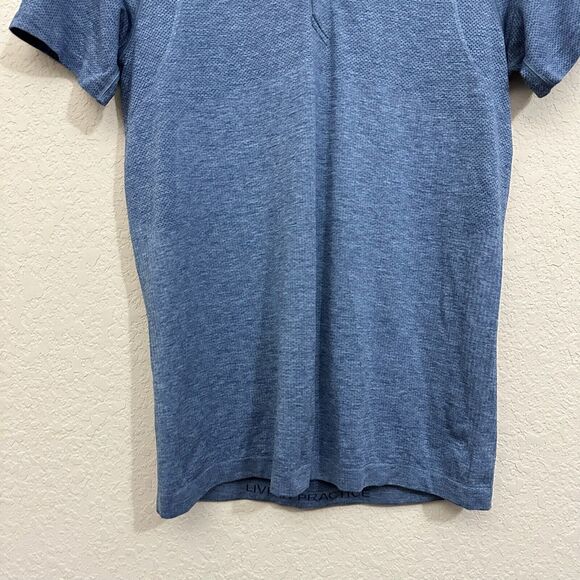 LULULEMON Men's Metal Vent Tech Polo 2.0 Short Sleeve in Blue - Picture 3 of 7